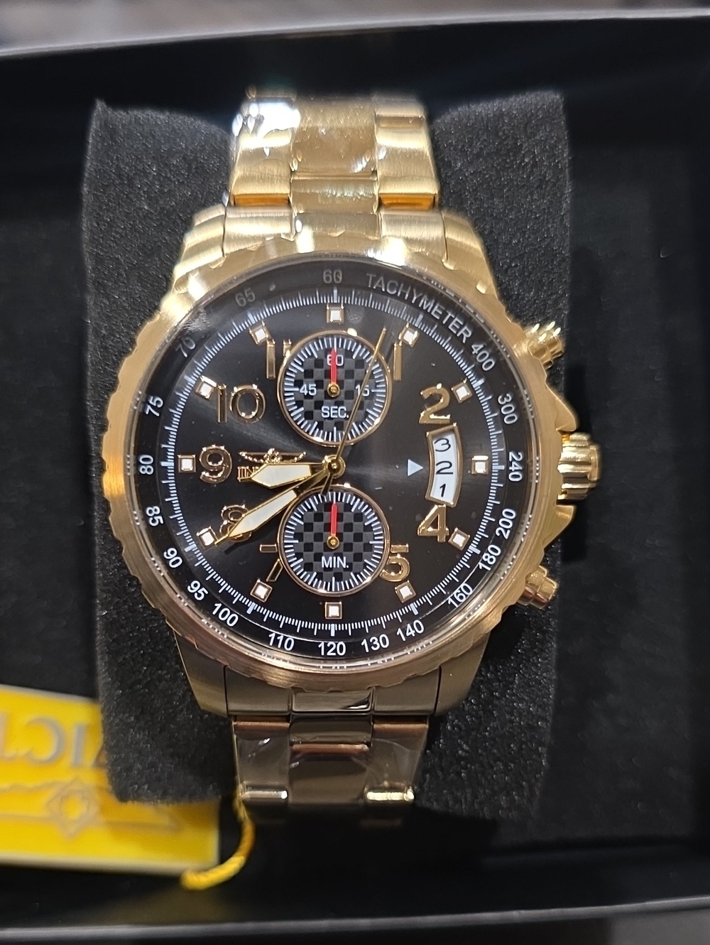 618. Invicta Specialty Veloquence Men's Watch - 47mm, Gold (69795)